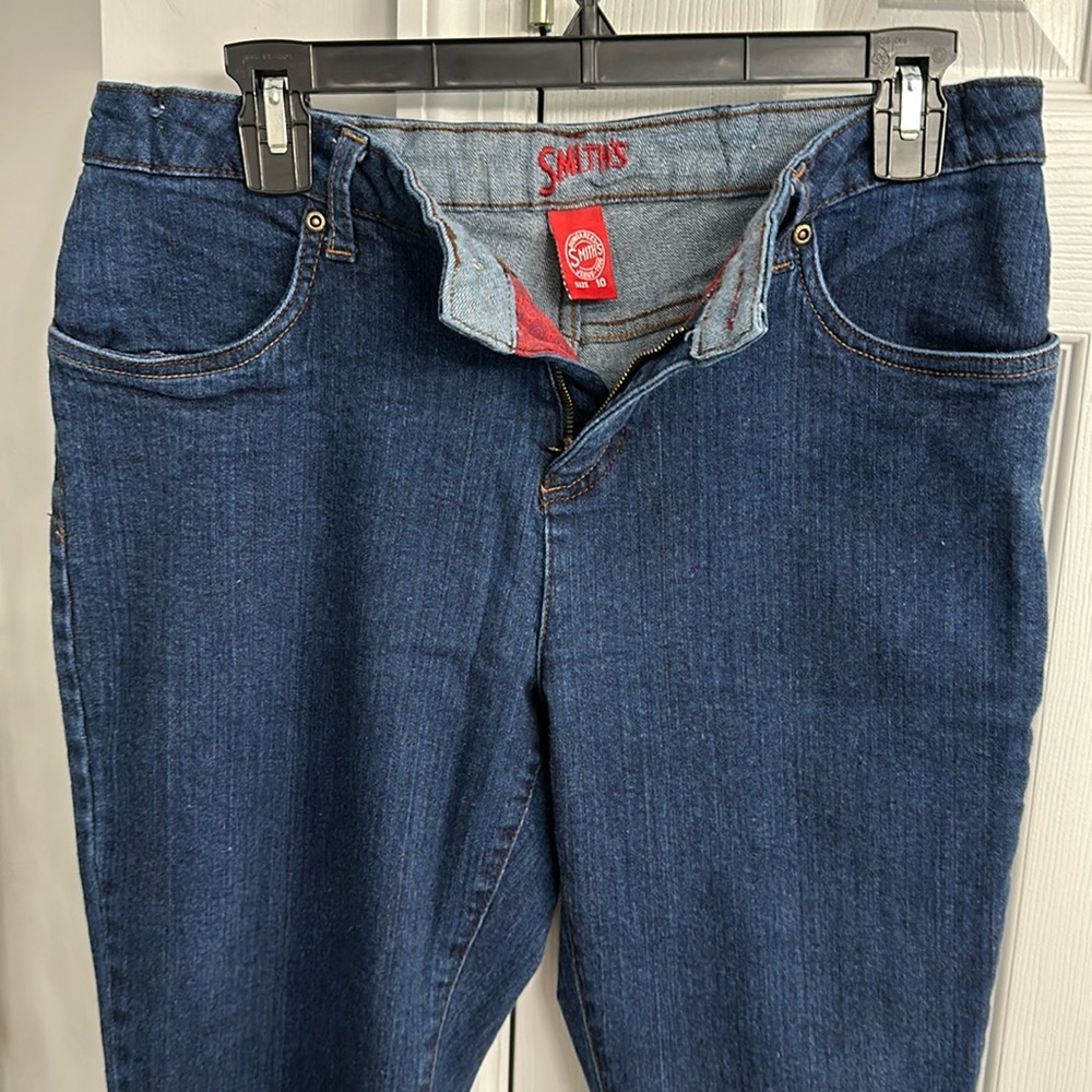 Smith’s Dungareess Size 10 Ladies Dark Wash Western Bootcut Denim Jeans.